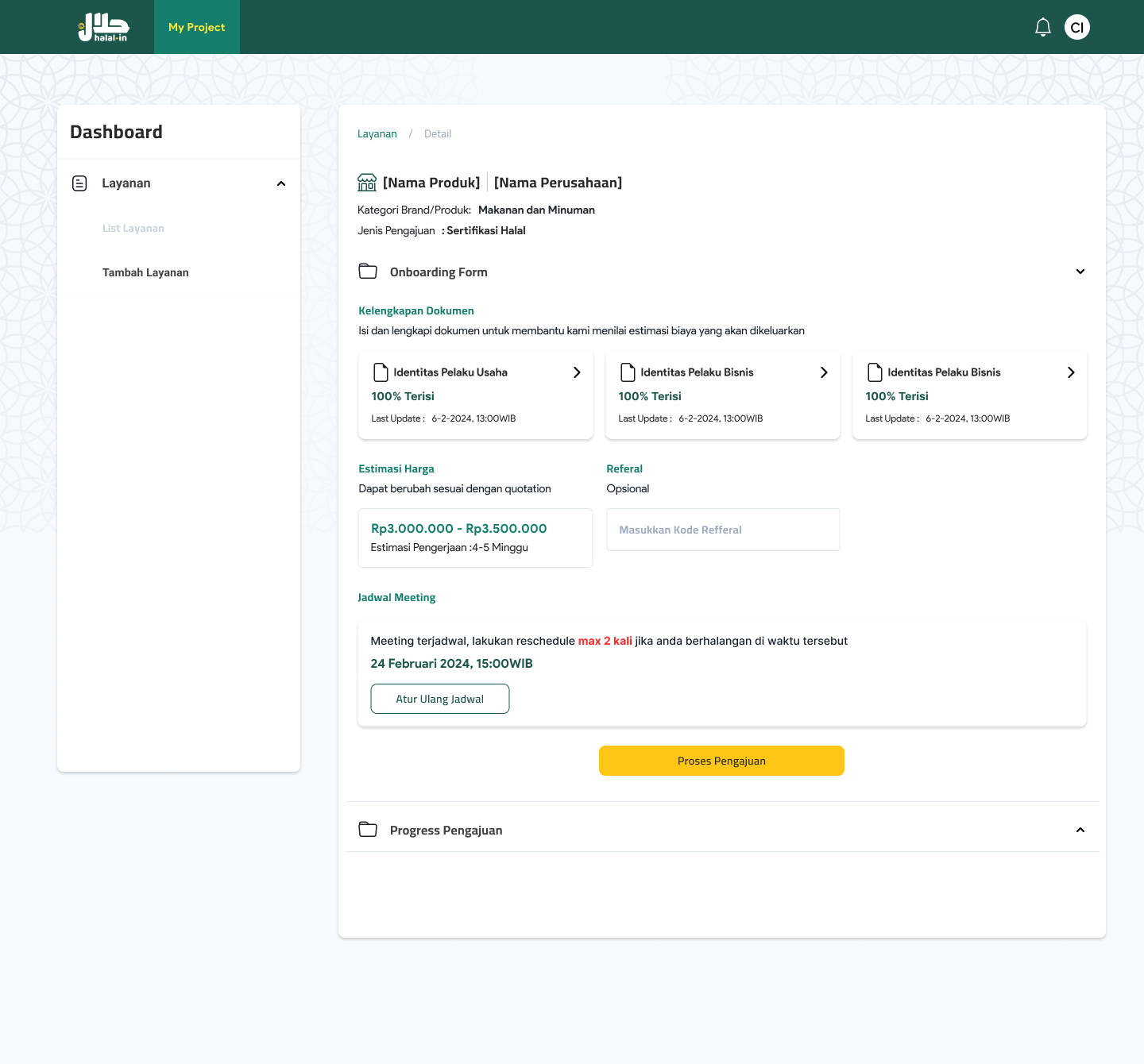 Halalin project backoffice 3
