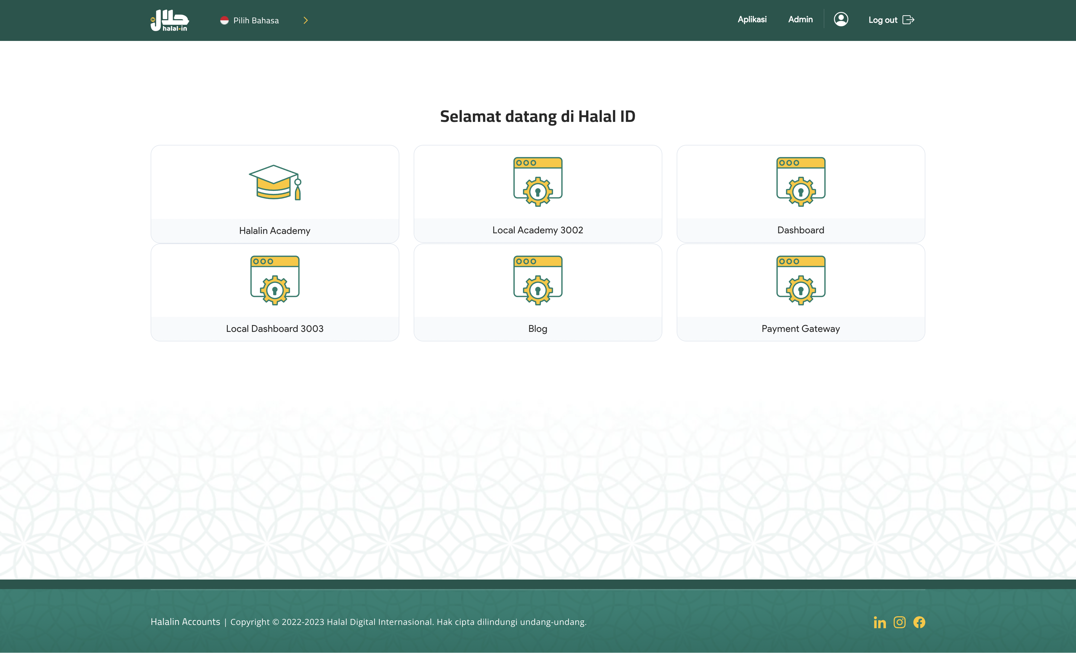 Halalin project sso